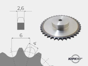 зірочка 04В одностороння маточина