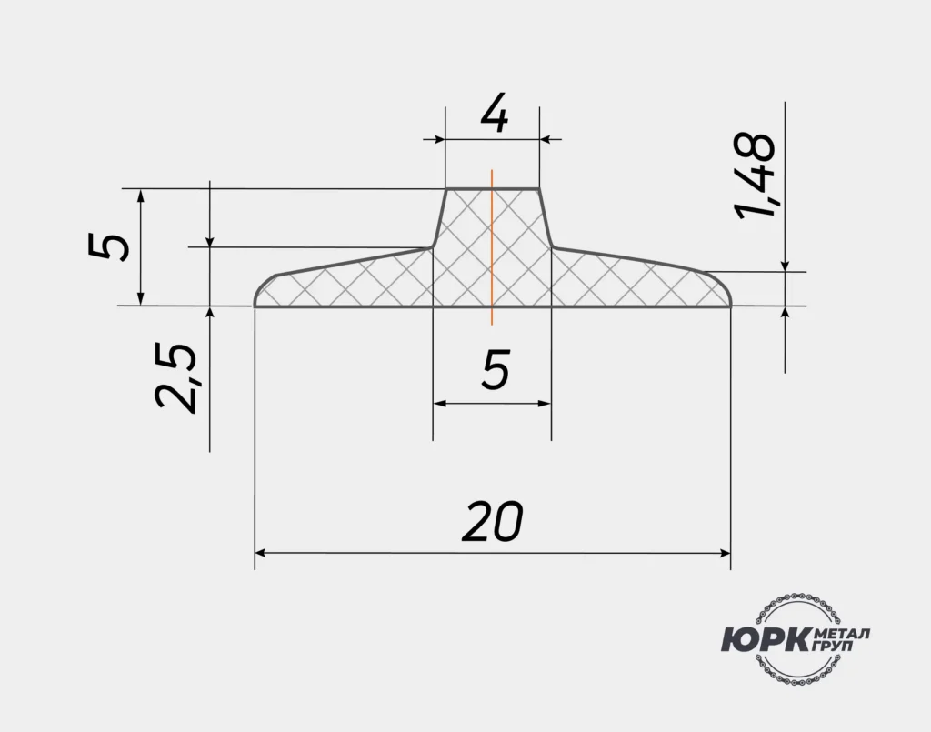 Чертеж шеврона