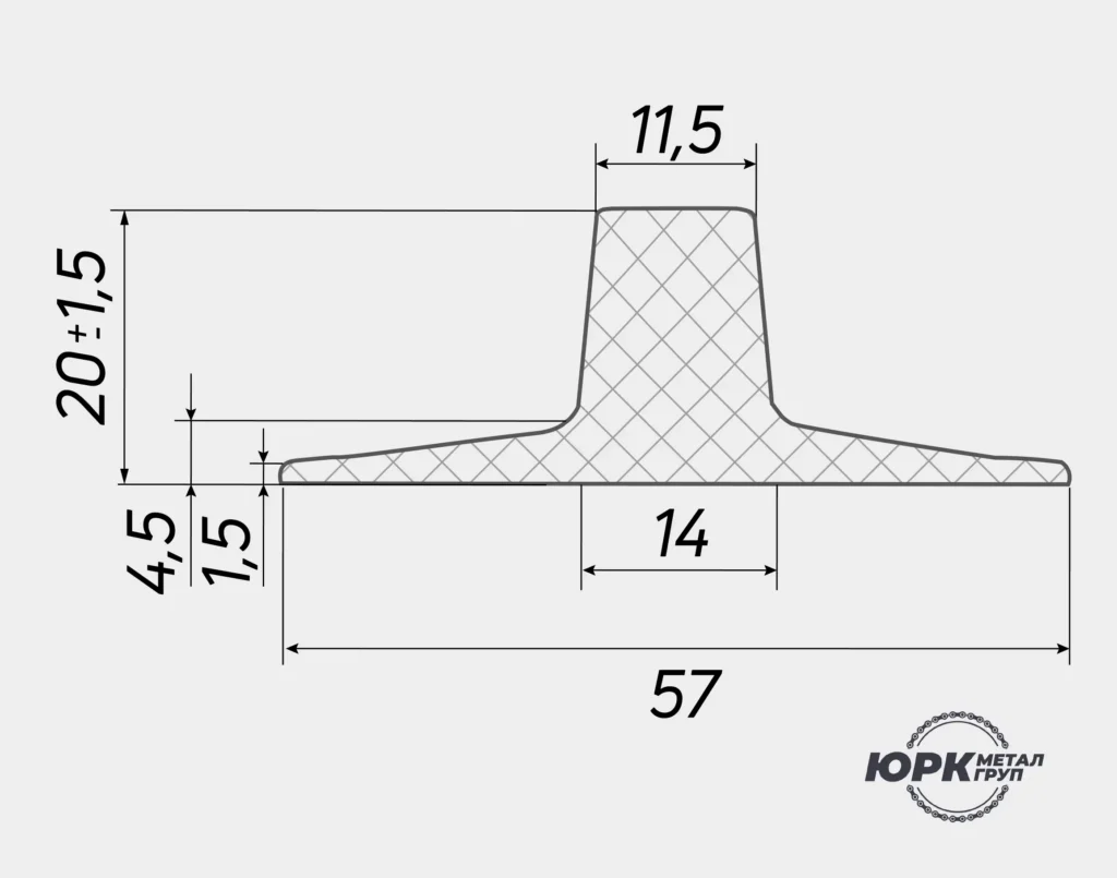 Чертеж шеврона